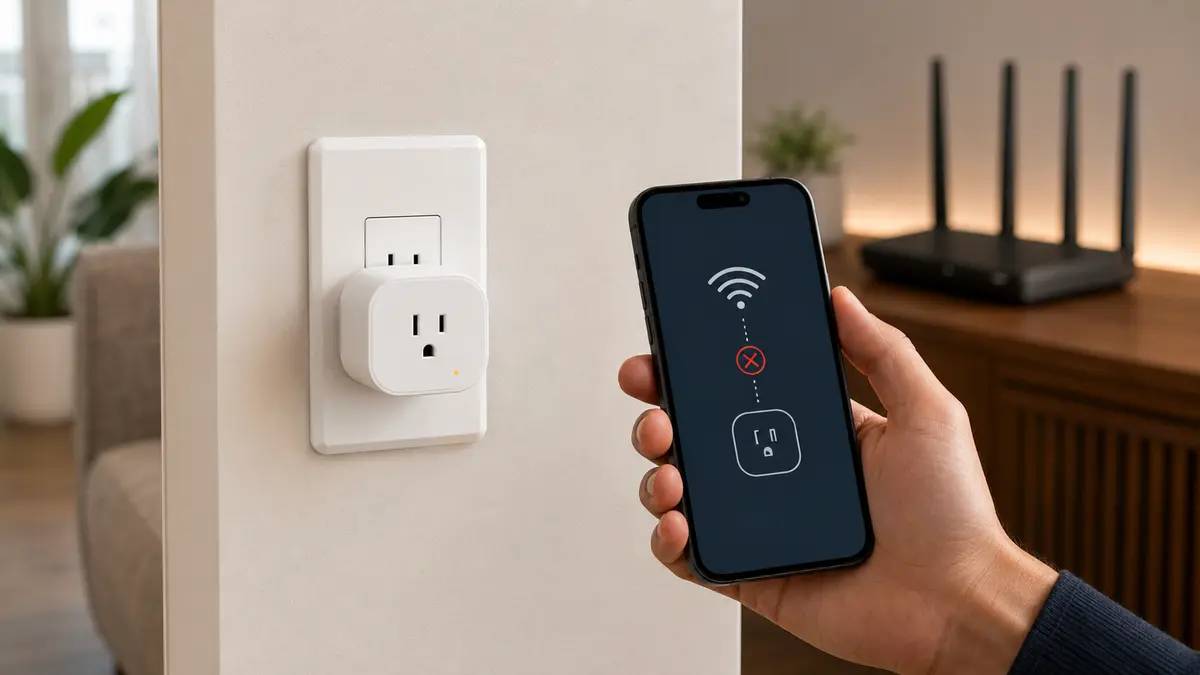 Smart plug failing to connect to a 2.4 GHz WiFi network